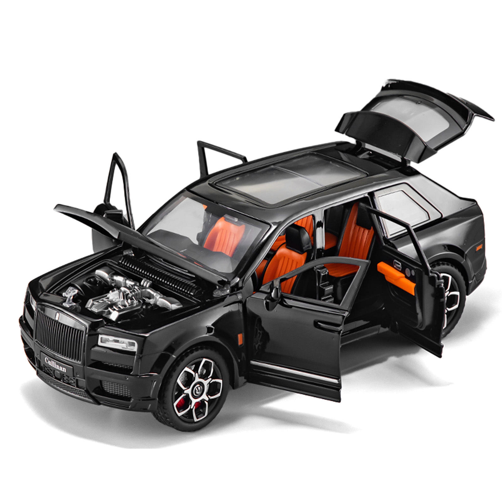 新款1:20库里南合金模型声光六开门仿真汽车男孩摆件直播盲盒推荐