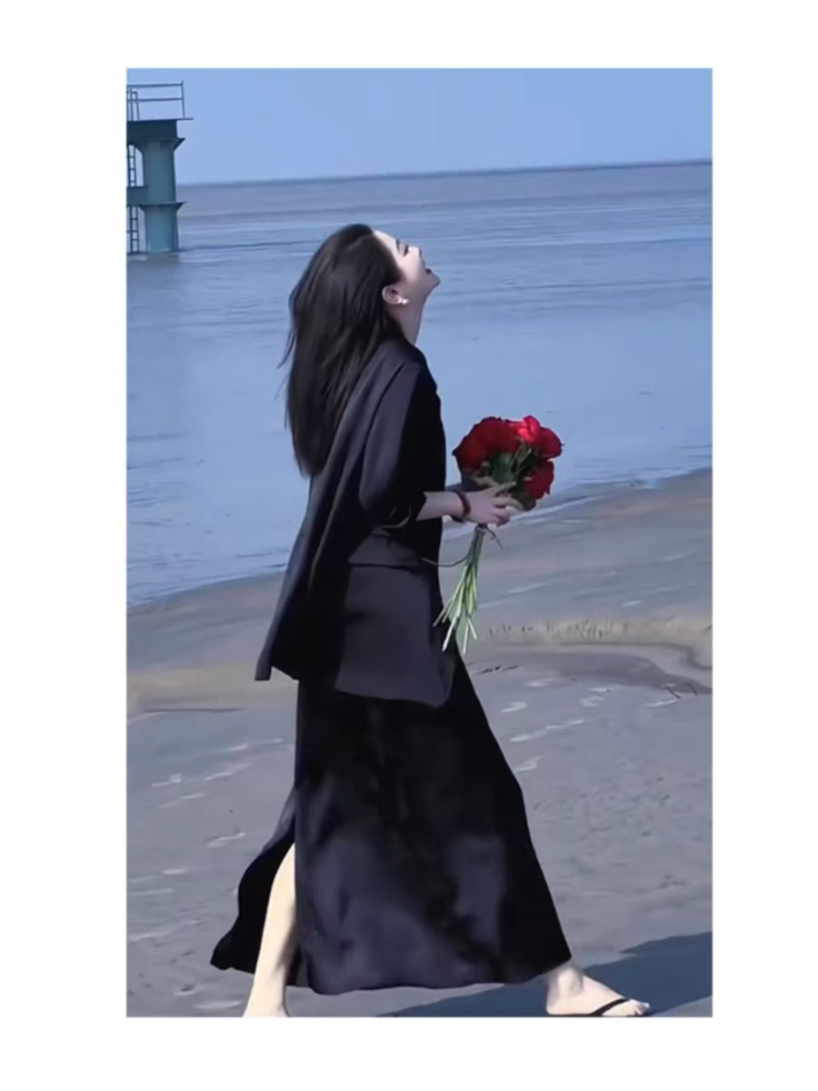 高端轻奢名媛气质背后开叉西装内搭提花吊带连衣裙套装女夏季新款