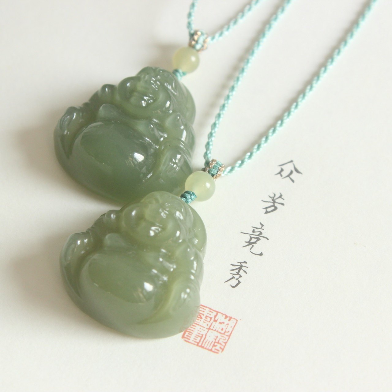 墨瑶姑娘一图一物天然新疆晴水和田玉佛公吊坠毛衣链项坠青玉笑佛,珠宝/钻石/翡翠,颈饰,淘宝优惠券,粉丝福利购,淘宝优惠卷