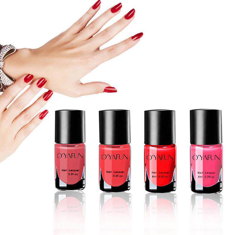 欧雅菲41色指甲油可撕拉水性可剥免烤快干持久美甲指甲油胶