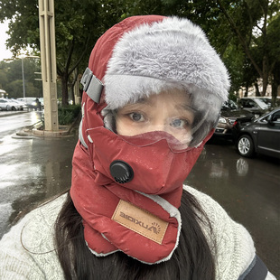 冬季骑行帽子头盔内胆帽保暖全包雷锋帽防寒护耳2025新款男女同款