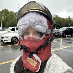 头盔内胆帽冬季骑行保暖全包雷锋帽防寒护耳2025新款防风面罩男女