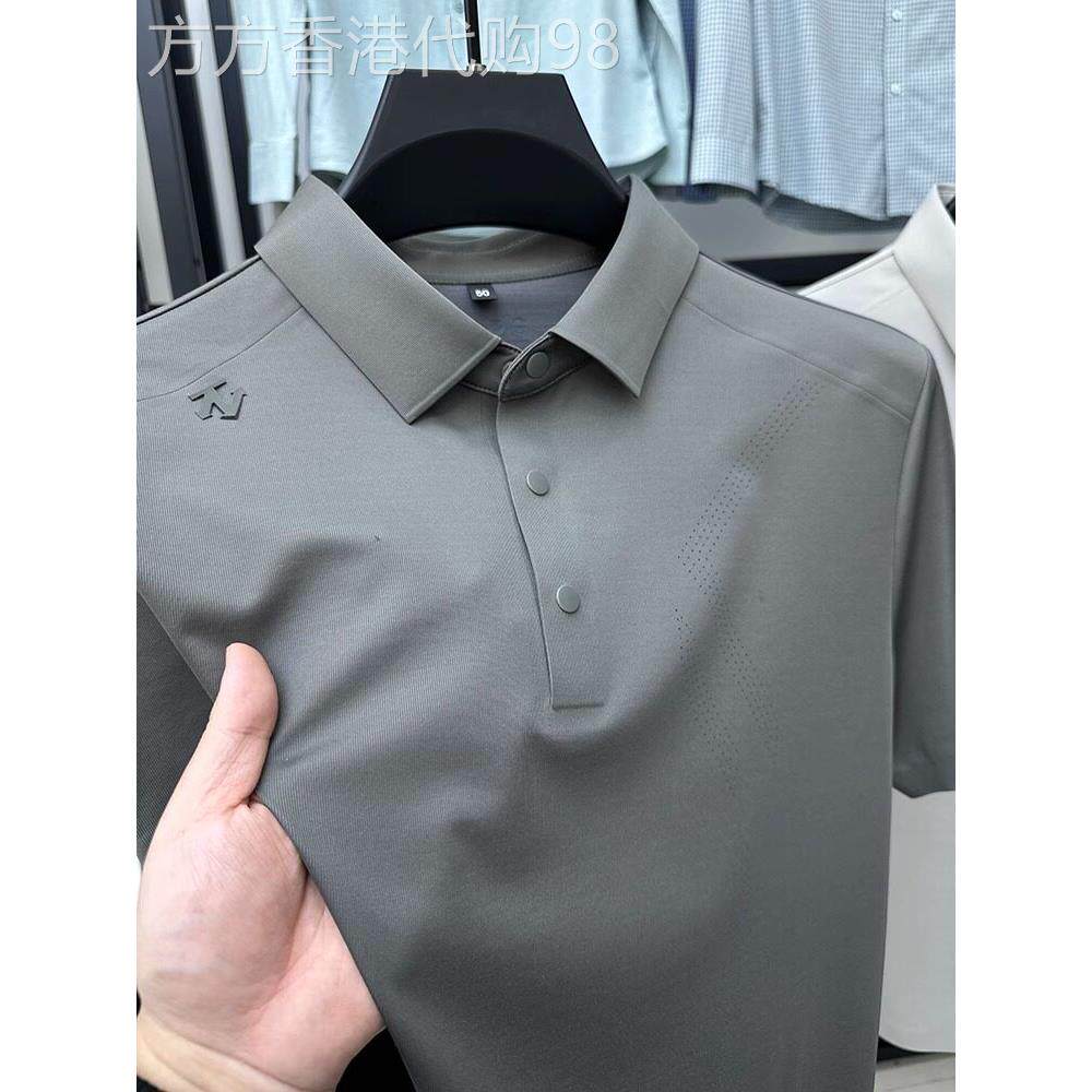 Bozz Bury~品质卓越,享受呼吸!冰丝短袖t恤男士高端商务薄Polo