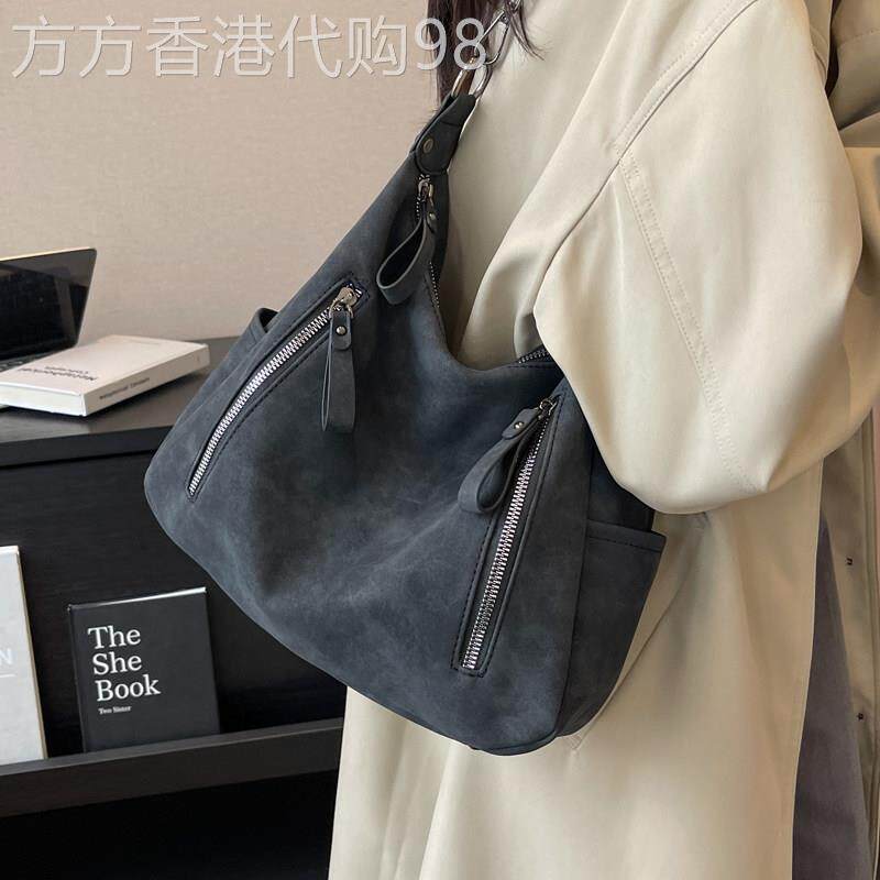 新加坡女包高级感包包女2026新款时尚大容量单肩斜挎包真皮托特包