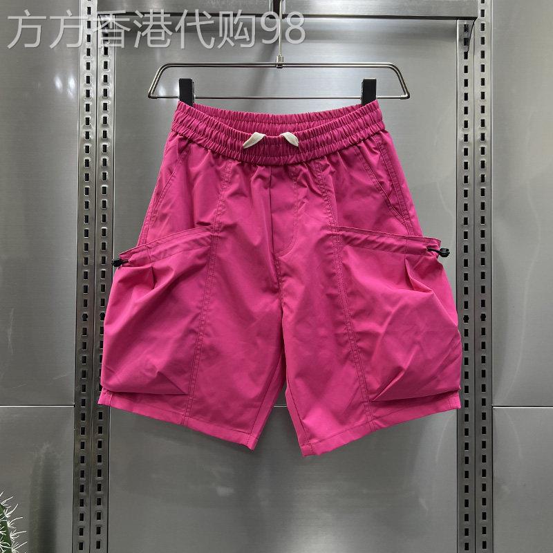 夏季彩色潮牌男士工装五分裤短裤2025夏季新款大口袋休闲宽松五分