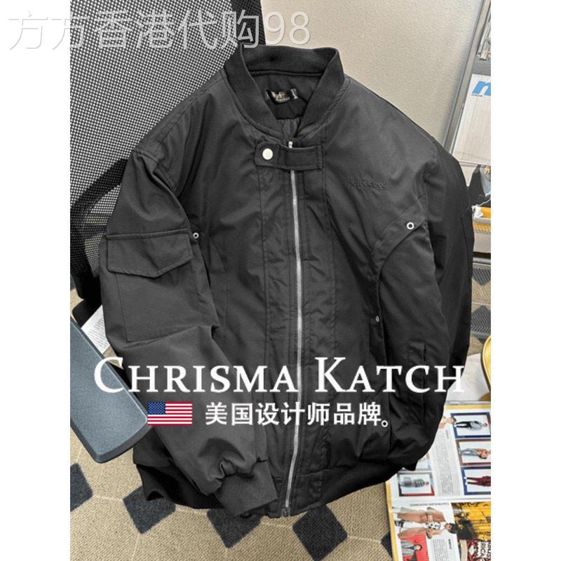 出口美国⭐Chrisma Katch~春秋季宽松棒球服美式飞行员外套设计感