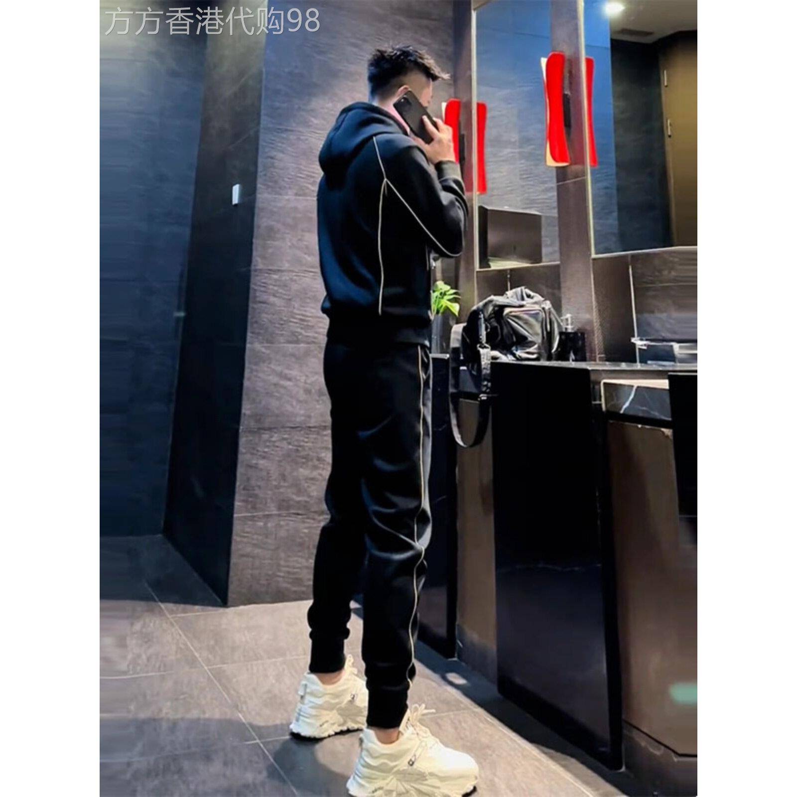 UASK休闲运动套装男春秋季2025新款时尚潮流高端男士运动服两件套