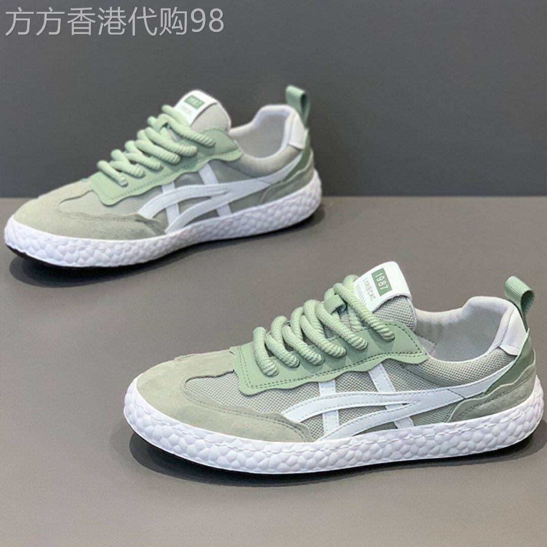 潮牌男鞋2026夏季新款低帮透气运动休闲鞋男百搭软底板鞋潮流网鞋