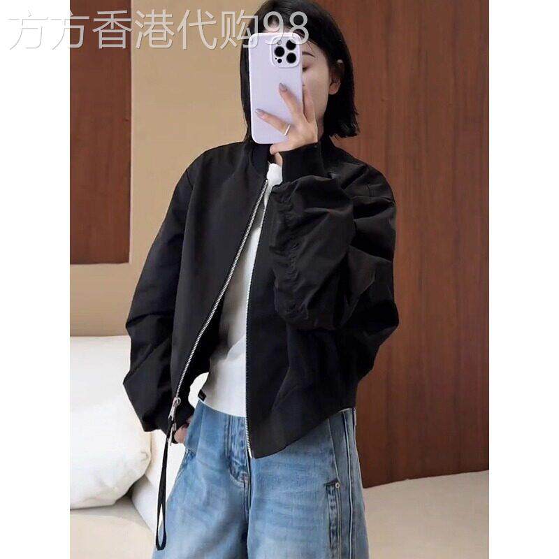 休闲时尚短款外套女2026春秋季新款飞行员夹克韩版宽松棒球服上衣