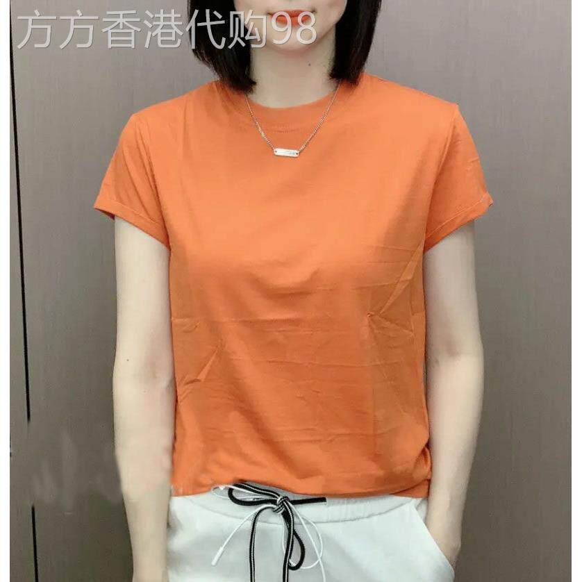 韩国简约纯色短袖t恤女2026夏季新款时尚百搭宽松显瘦圆领上衣潮