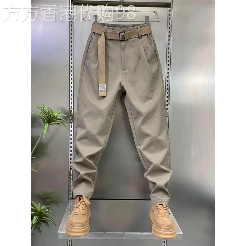 MAROLIO~秋季休闲工作服裤子男士慵懒风通勤户外登山直筒裤潮牌长