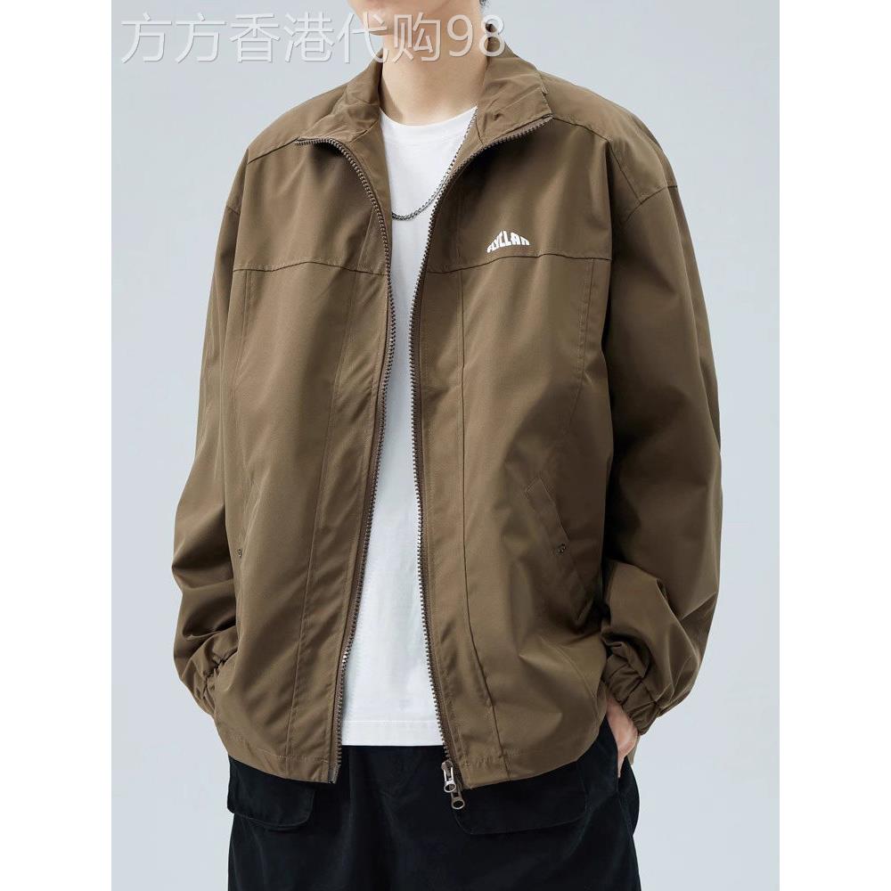 香港2025新款工装夹克男春秋款休闲美式外套宽松百搭初秋防风上衣