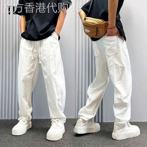 休闲裤男士夏季2026新款潮牌宽松痞帅直筒裤子潮流百搭复古运动裤