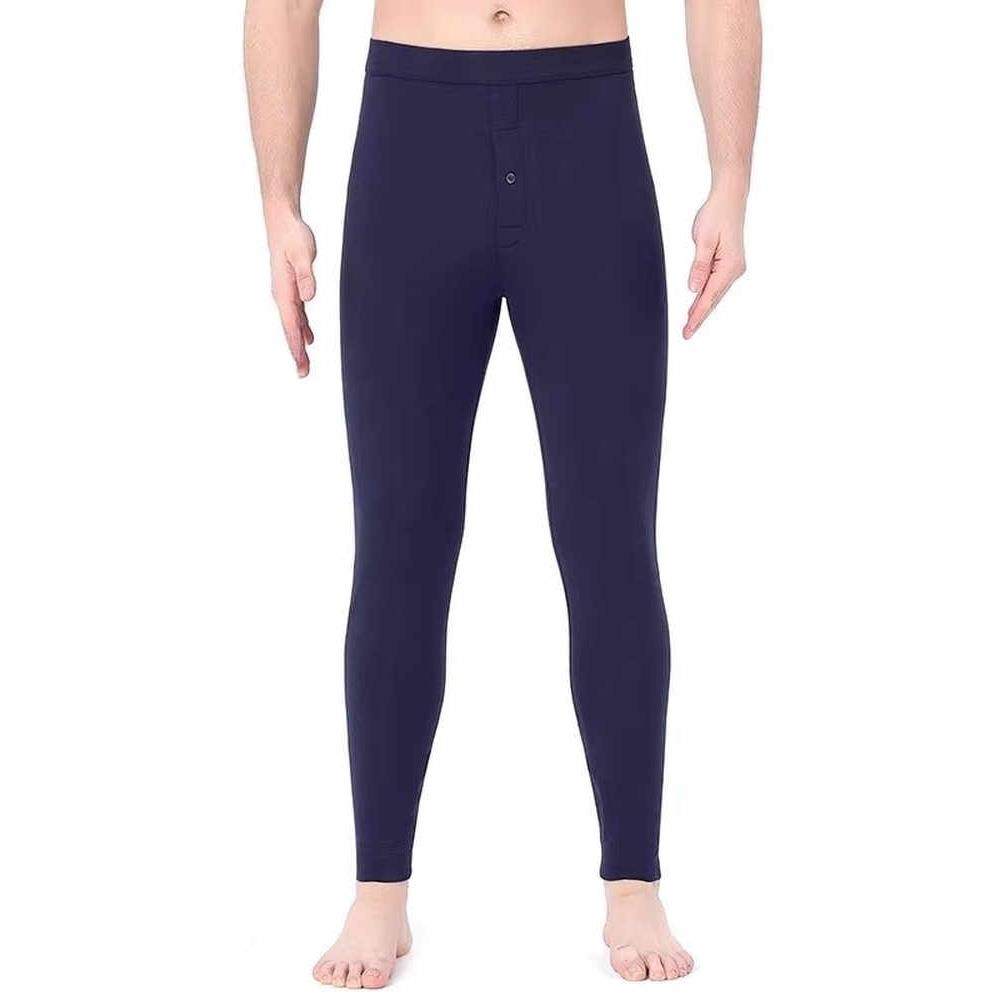 100%桑蚕丝棉裤男款加绒加厚修身东北高腰冬季男士羊毛保暖裤潮