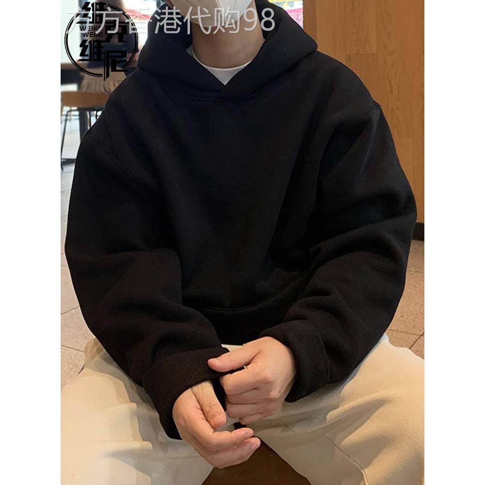 美国重量级男式连帽运动衫2025春秋季新时尚品牌时尚宽松大尺寸纯
