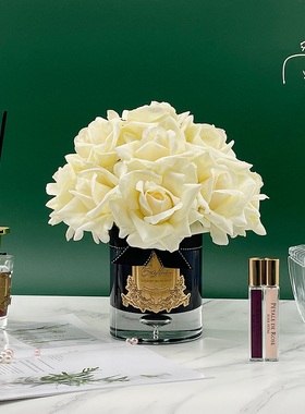 法国COTE NOIRE十三朵玫瑰黑杯系列  无火香氛花高端礼物家居摆件