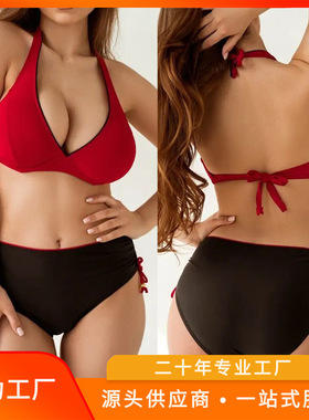 欧美泳衣女性感泳装女连体游泳衣 New bikini style bathing suit