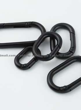 梵菲奇金属黑色椭圆开口弹簧扣背包手提包斜挎包调节环包钥匙扣环