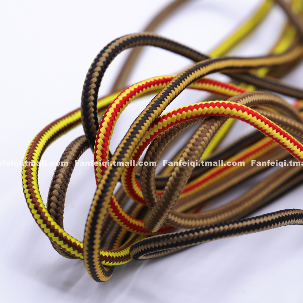 梵菲奇鞋带适配8111工装靴铁道工D头琥珀色男鞋马丁靴男女户外鞋