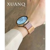 3pro新女款 GT3 2手表带FIT3 萱芊适用于金扣硅胶磁吸休闲运动华为手表GT5GT4手表带watch4 2荣耀magic2 4pro