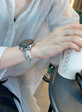 萱芊适用于GT6华为GT5手表女款GT4表带watch5金属GT3pro荣耀高级运动2E男款GT3秋冬GT2智能watch4磁吸3新款腕