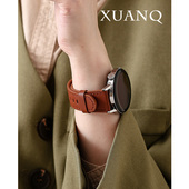 3pro女款 GT3 2pro手表带皮FIT3 萱芊适用于华为GT6皮小圆尾华为手表GT5GT4表带watch4 2新款 荣耀4pro简约小众