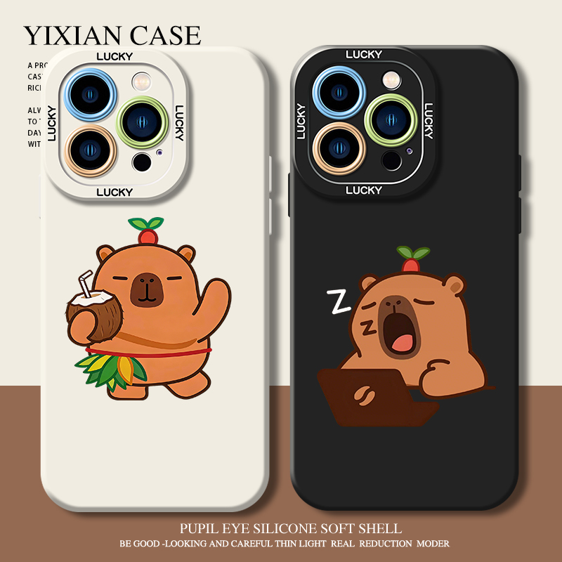 适用于苹果手机壳卡通可爱情侣