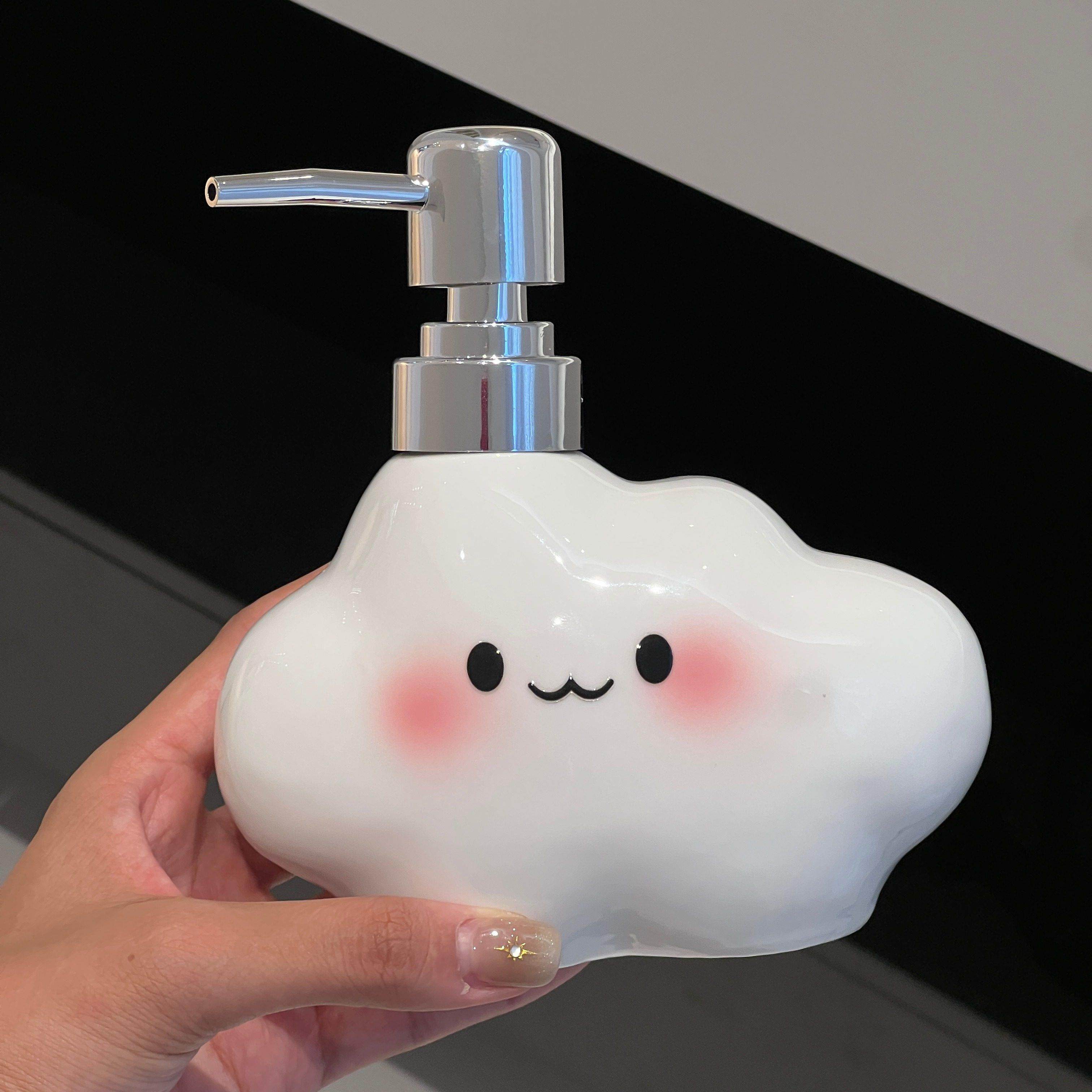 可爱云朵洗手液分装按压瓶家用卫生间浴室沐浴露洗发水乳液瓶
