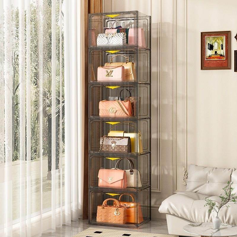 日本包包收纳神器省空间落地防尘收纳柜小包展示盒放包包的置物架,收纳整理,收纳挂袋,淘宝优惠券,粉丝福利购,淘宝优惠卷