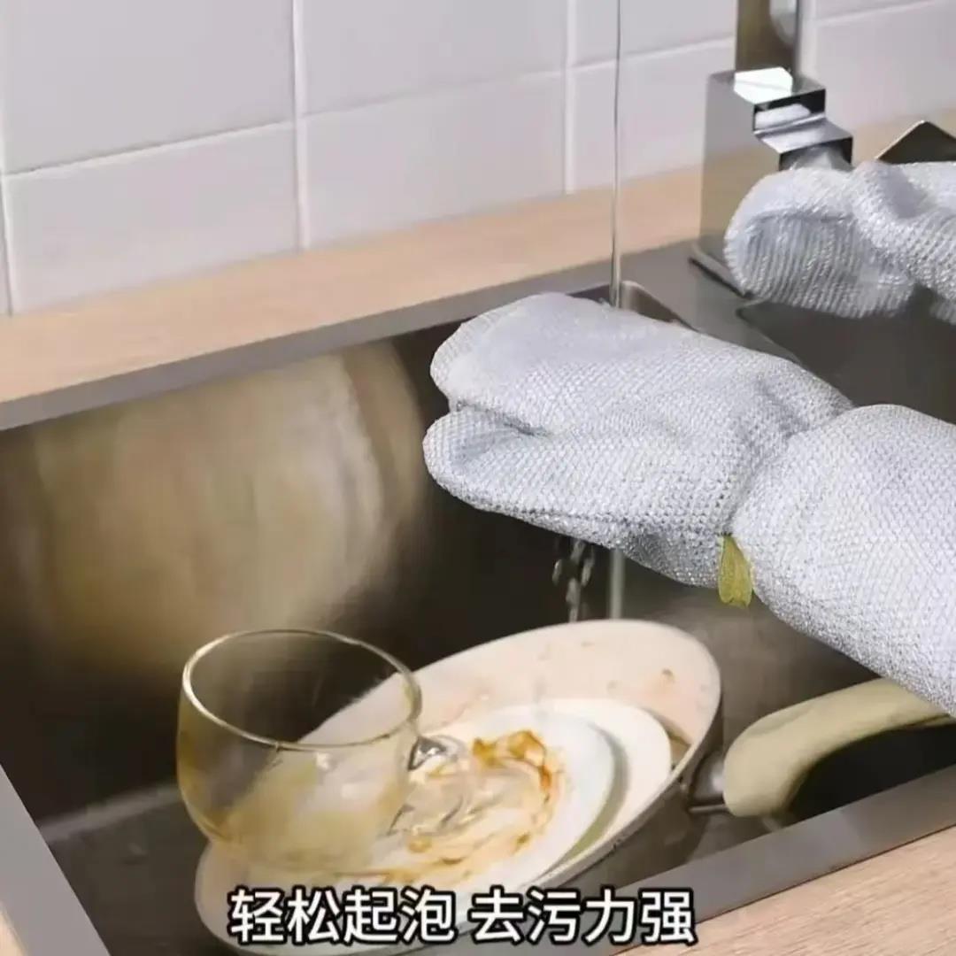 【全新洗升】OXN钢丝洗级碗手套多能刷锅碗耐高温防水手套R功W