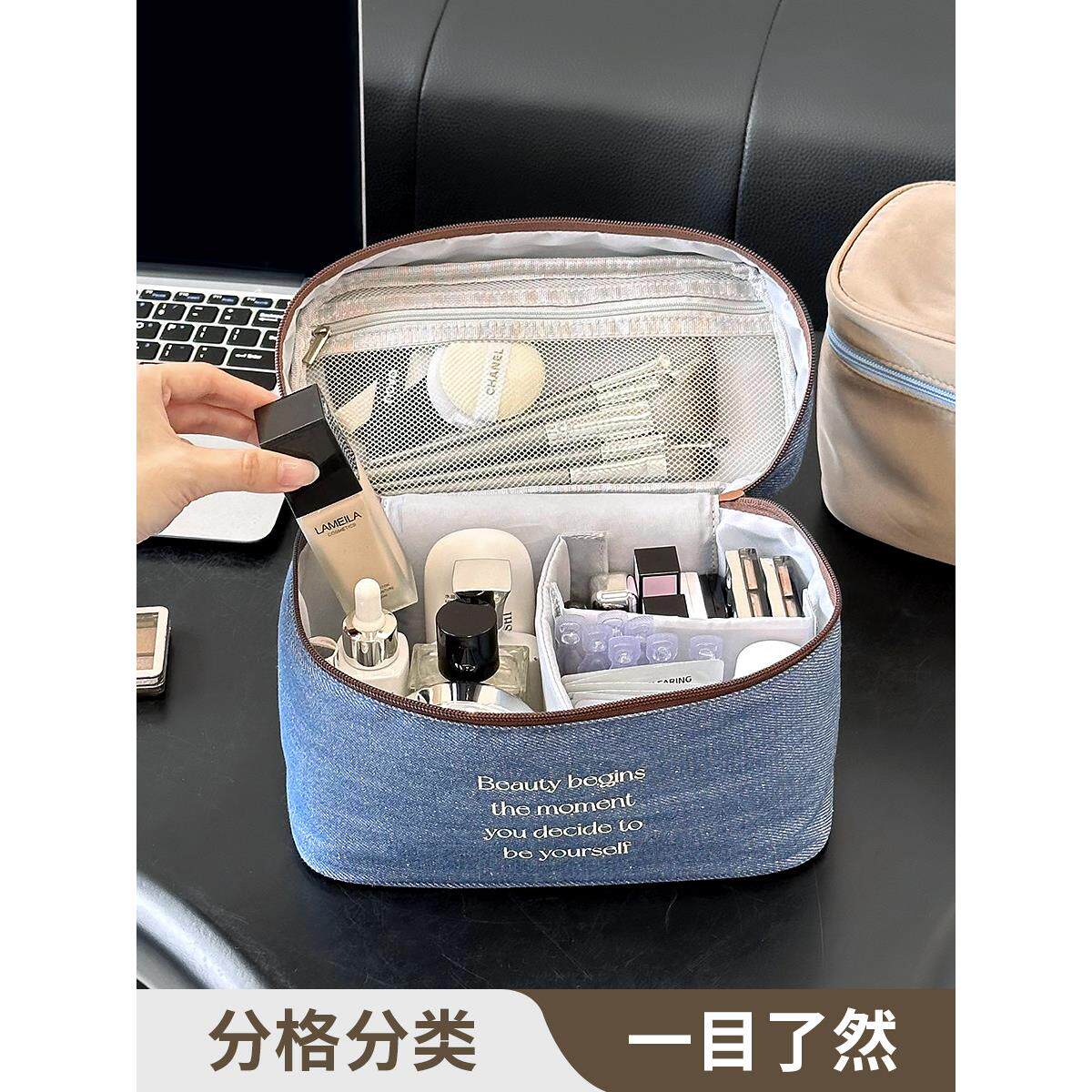 原创手提化妆包妆无品牌/高颜值用外出旅携行便式大容量化品洗漱