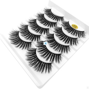 5 Pairs 3D/6D Faux Mink Hair False Eyelashes Wispy Fluffy
