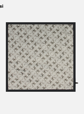 98ossi Silk scarves 浅绿色原创经典花色装饰丝巾方巾抹胸头巾