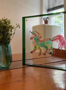 源头厂家接打样案例展示小红书爆款麒麟，狮子，龙，马，鹤等皮影