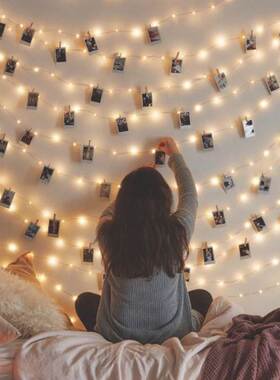 1/2/5/10m Photo Clip LED String Lights New Year Christmas