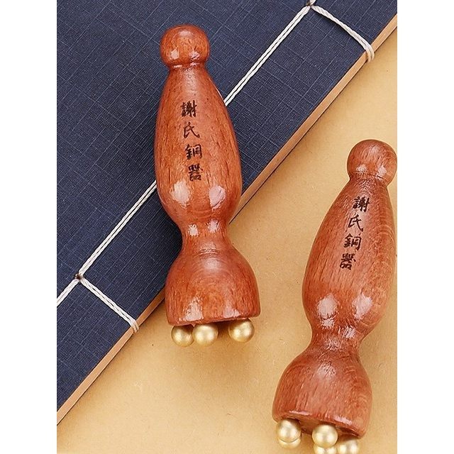 【小莲蓬按摩】实木黄铜面部按摩器脸部美容拨筋棒点穴护肤工具,个人护理/保健/按摩器材,按摩穴位棒,淘宝优惠券,粉丝福利购,淘宝优惠卷