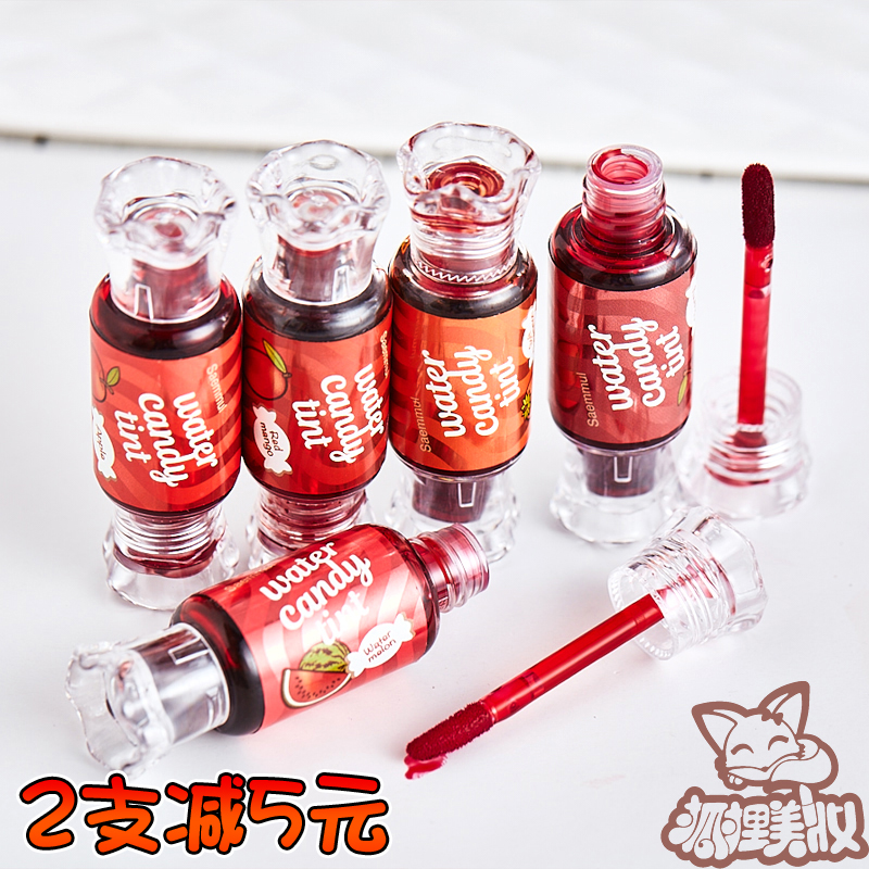 包邮韩国the saem得鲜慕斯糖果染唇液/唇彩唇釉持久不脱色/咬唇妆