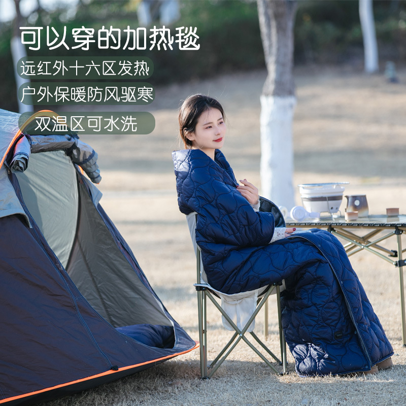 户外露营USB电热毯单人双人电褥子充电宝宿舍5V加热垫可调温便携