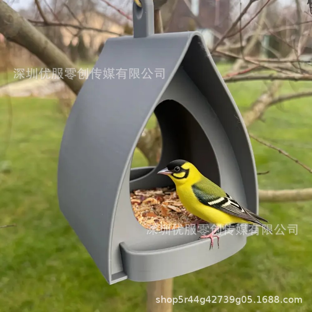【深圳现货】Plastic Hanging Bird Feeder 耐用塑料悬挂式喂鸟器