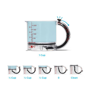跨境新款All-in-one adjustable measuring cup 一体式可调节量杯