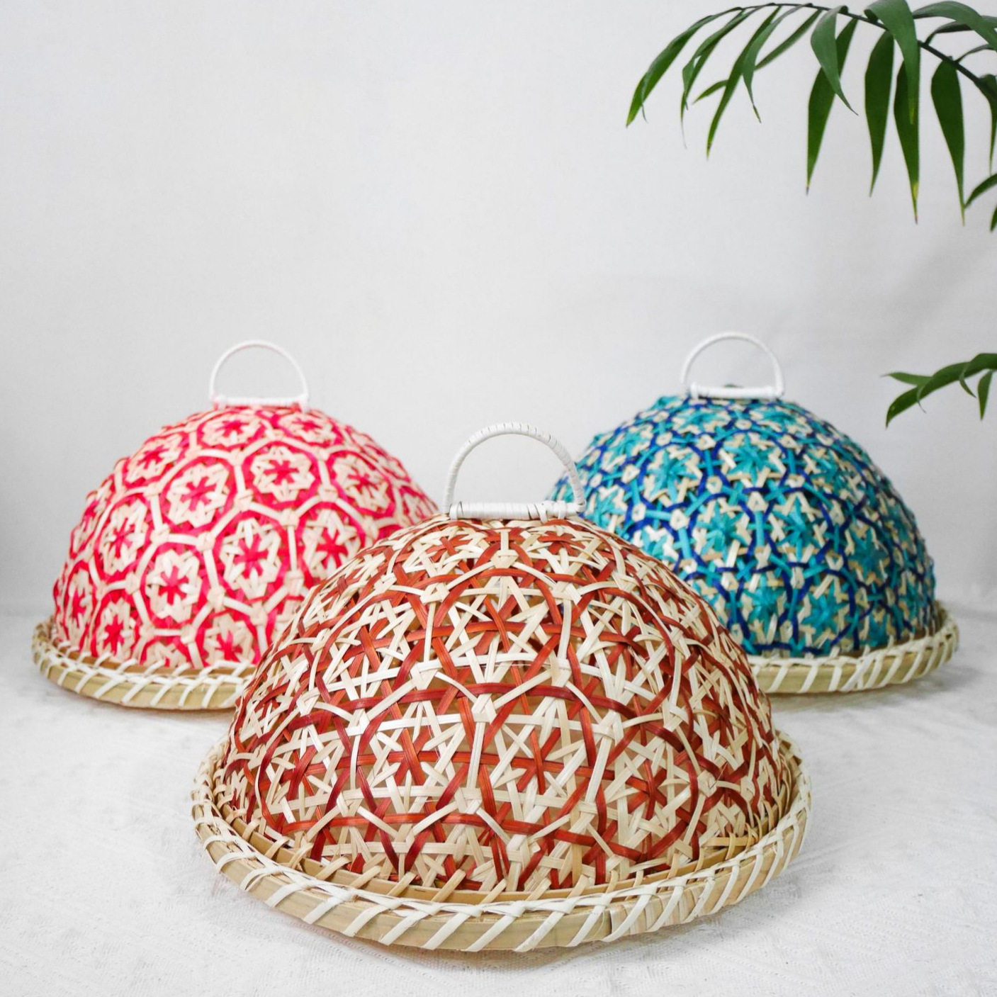 手工藤编南洋风果盘面包筐圆形带盖子防虫餐桌罩子水果剩饭剩菜伞,厨房/烹饪用具,炉罩,淘宝优惠券,粉丝福利购,淘宝优惠卷