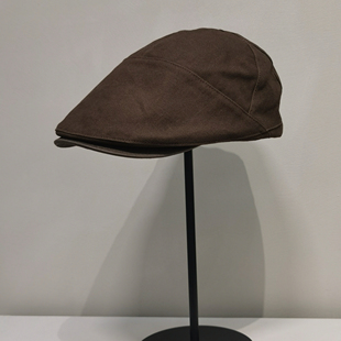 纯棉老钱风鸭舌帽子男女日系休闲前进帽秋季 英伦贝雷帽画家帽 新款