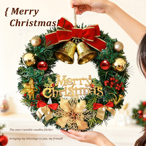 圣诞节花环蝴蝶结christma