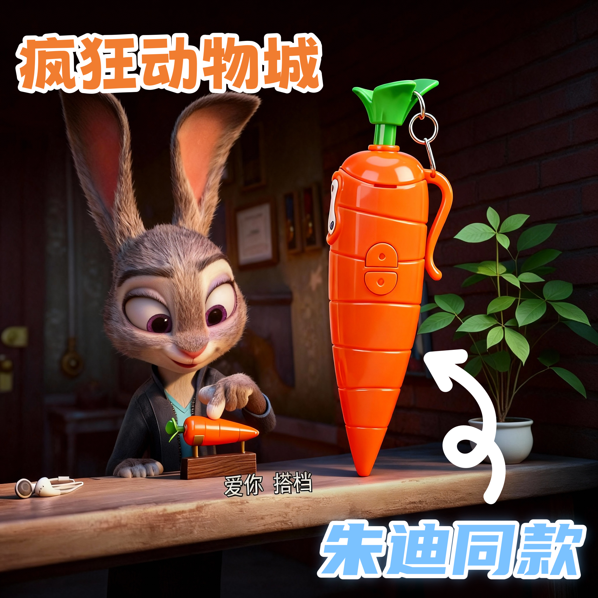 朱迪胡萝卜录音笔疯狂动物城2