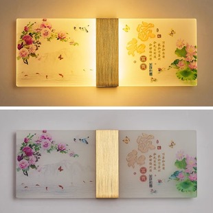 2025新款壁灯卧室床头灯客厅背景墙壁画灯新中式楼梯灯装饰房间灯