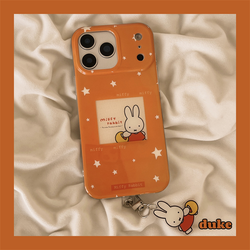 适用苹果手机壳星星卡通米菲兔