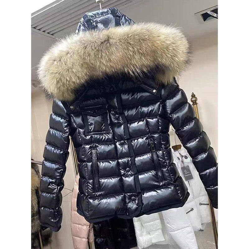秋冬新款羽绒服修身黑色