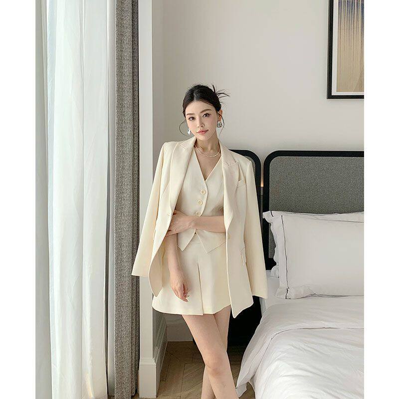 西服三件套装女春季2026