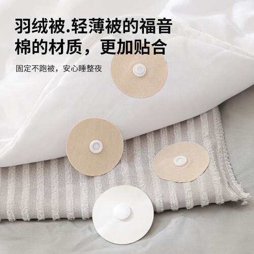 Snap-on lightweight quilt fastener, male and female snap but