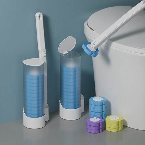Disposable Toilet Brush Set for Bathroom - Effortless Cleani